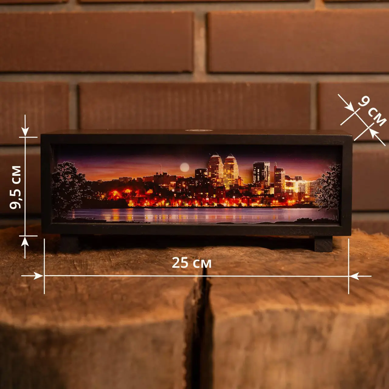 Нічник-панорама “Місто Дніпро”, чорний (LED, Акумулятор, USB Type-C), npa1019 2