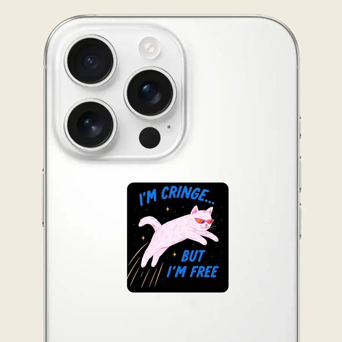 Cтікер 3D "Cringe but free", Cobart, СS-3D-175