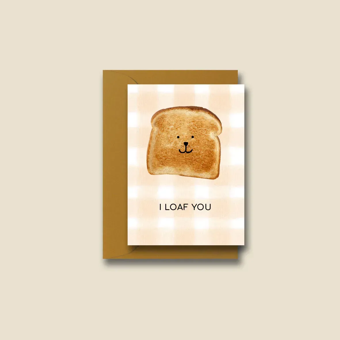 Открытка с конвертом А7 "Тост", Cobart, СS-GС-009