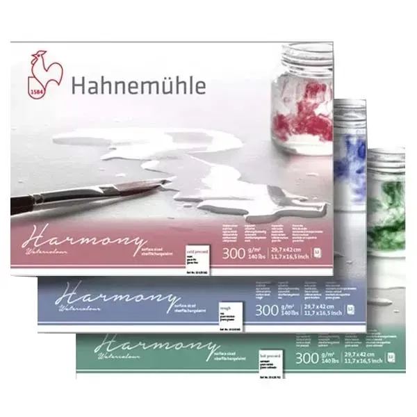 Альбом для акварелі WC Harmony блок, 12а, 300г НР, А4 Hahnemuhle 1