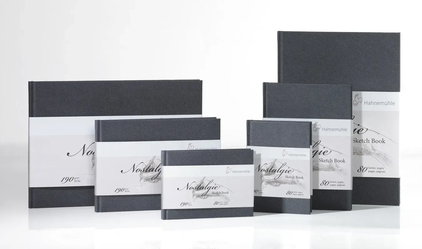 Скетчбук «Nostalgie», тв.плетіння, портретна орієнтація, 40а,190г, А6, Hahnemuhle, 10628692 1