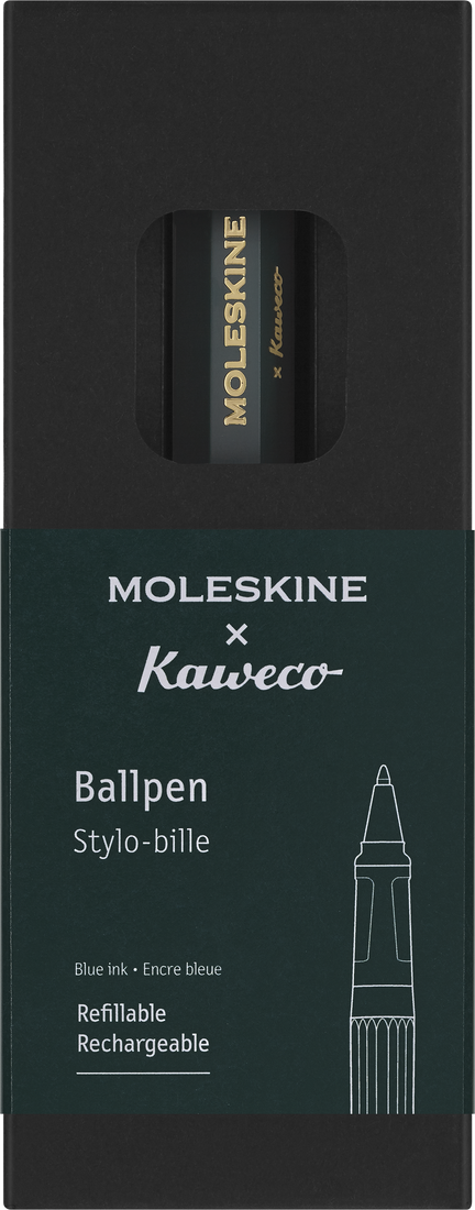 Ручка кулькова, 1,0 мм , зелена Moleskine x Kaweco, KAWBALLPENGRN 3
