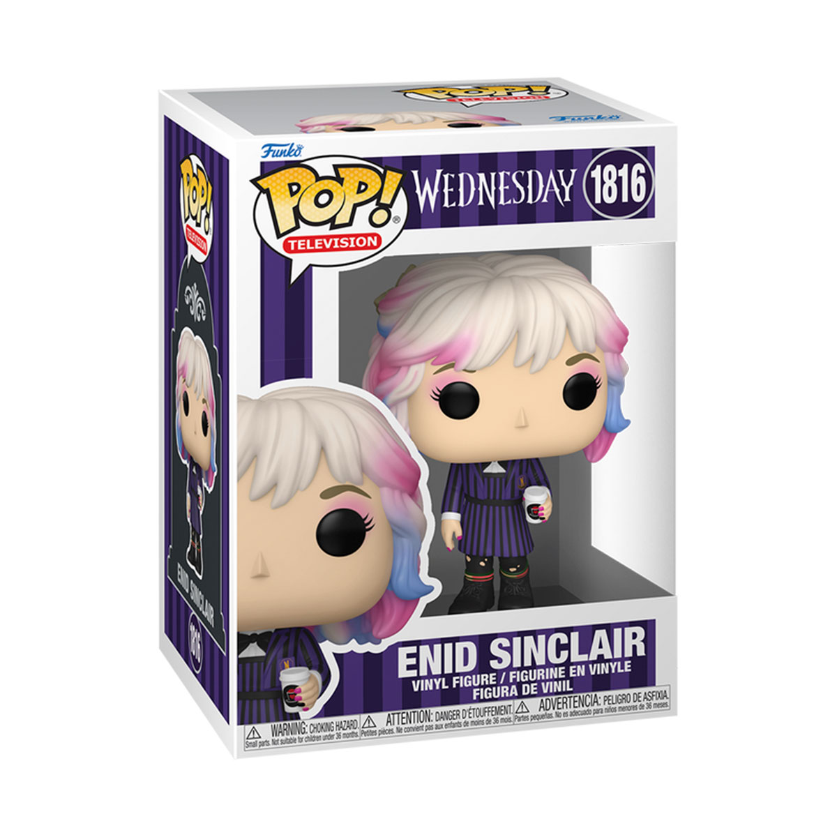 Фігурка Funko Pop! серії "Венздей 2" -  Енід сінклер з кавою, 86681 1