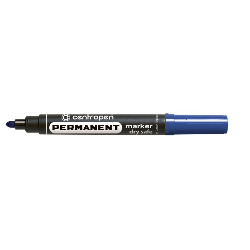 Маркер 8510 Permanent Dry Safe, 2,5 мм синій CENTROPEN 1