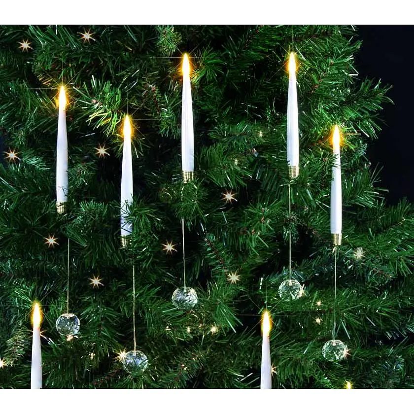 Набор свечей LED "Antigravity" с кристаллом, 32 см, 3 шт., 974220 1