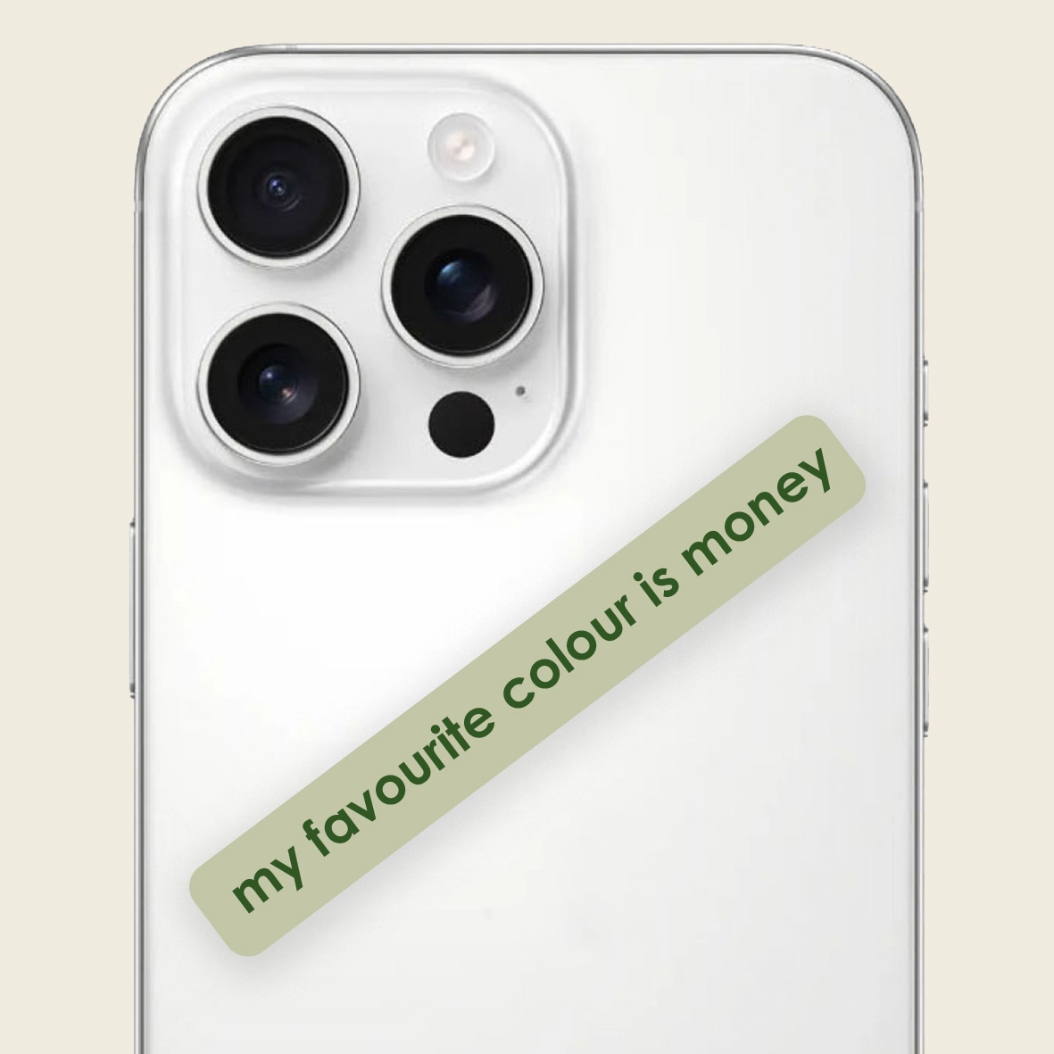 Стікер 3D "my favourite colour is money" Cobart