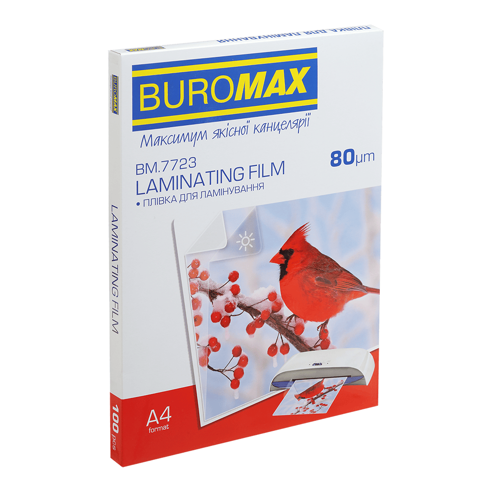 Плівка для ламінування 80мкм, А4 216*303мм 100шт BM.7723