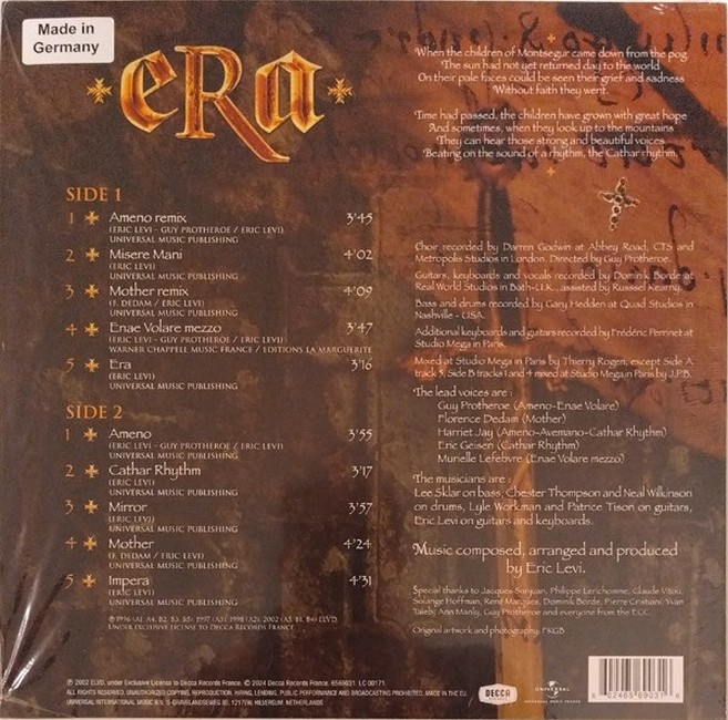 Вінілова платівка ERA ERA (COLOUR, GOLD) 2