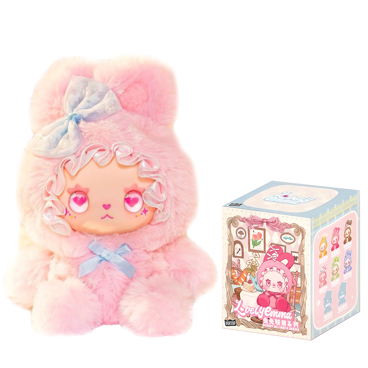 Коллекционная мягкая игрушка с кольцом POP TOP Lucky Emma серии "Lovely Emma" - ЗАЙЧЕНКИ(дисп., в асс.), MJ-000090