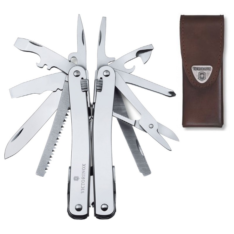 Мультитул Swisstool Spirit X 105мм/26функ+кор.кож.чехол, Victorinox, Vx30224.L