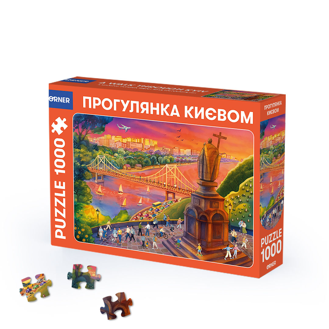 Пазли "Прогулянка Києвом", 1000 елементів, orner-3081