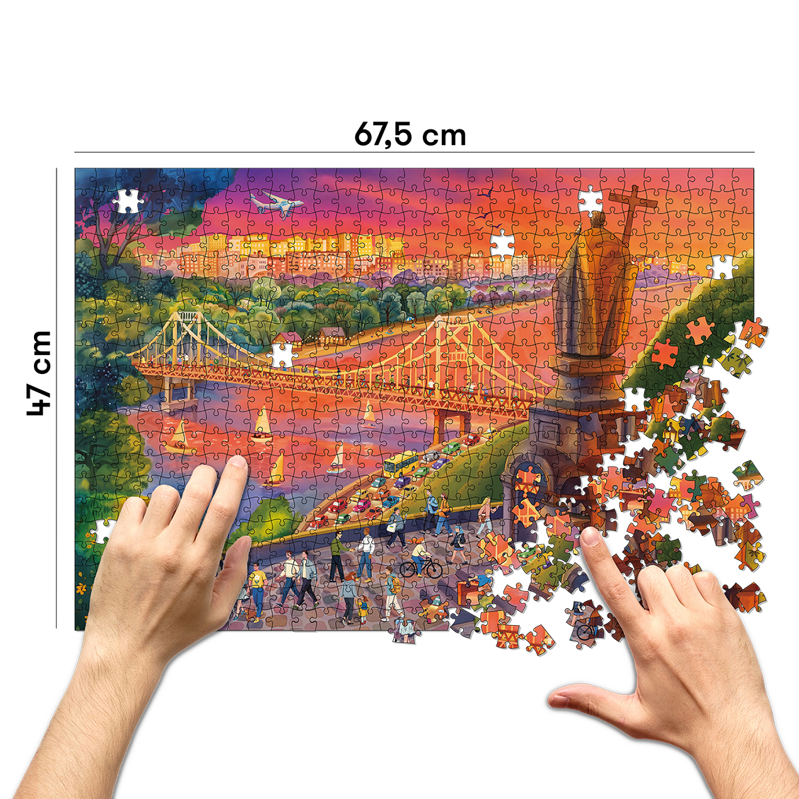 Пазли "Прогулянка Києвом", 1000 елементів, orner-3081 3