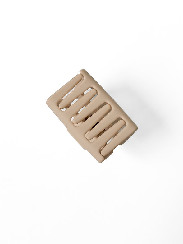 Краб для волос матовый бежевый (5 см), N016-17 2