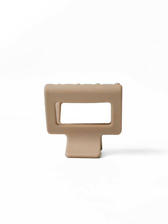 Краб для волос матовый бежевый (5 см), N016-17 1