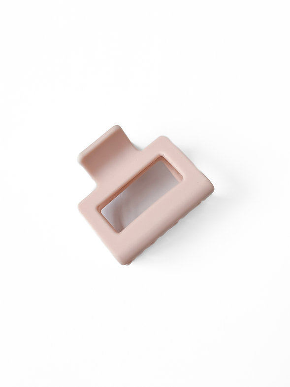 Краб для волос матовый розовый (5 см), N016-16