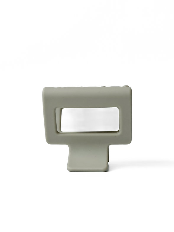 Краб для волос матовый светло-серый (5 см), N016-15. 1