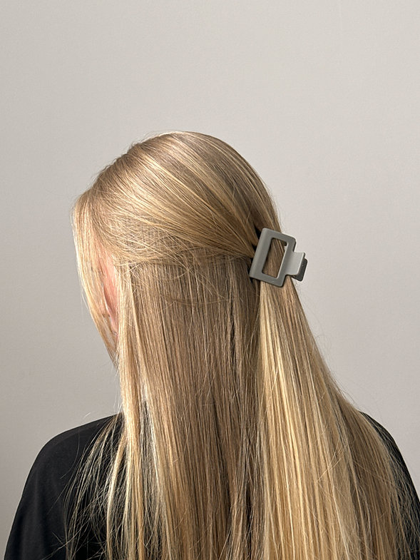 Краб для волос матовый темно-серый (5 см), N016-14 3