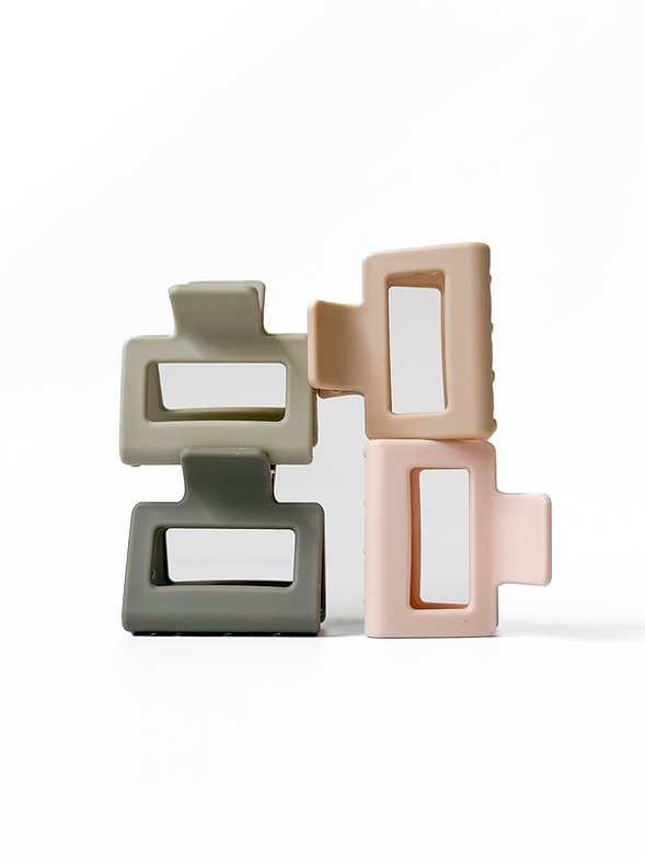 Краб для волос матовый темно-серый (5 см), N016-14 4