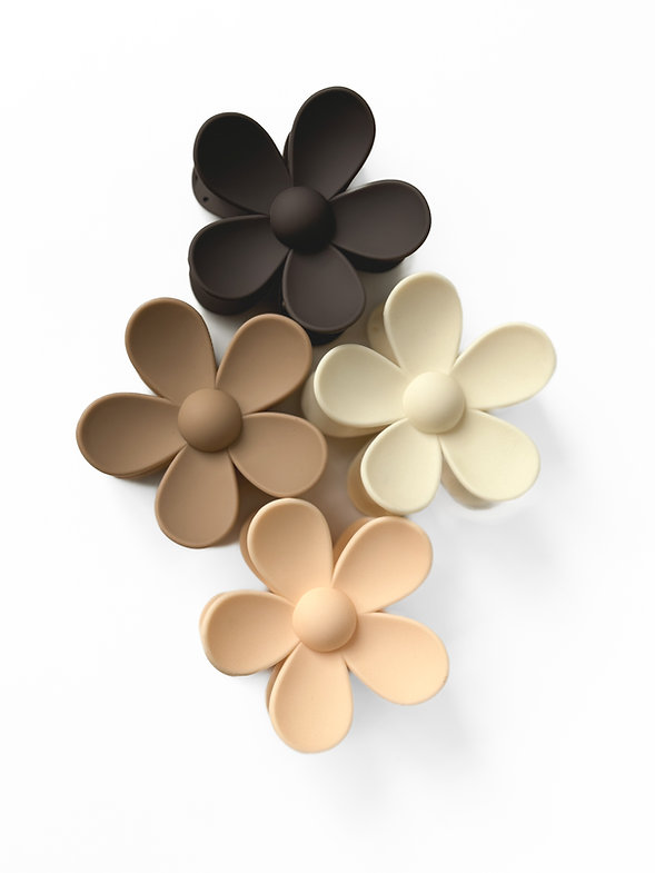 Краб квітка матова персікова  7см, N090/2 3