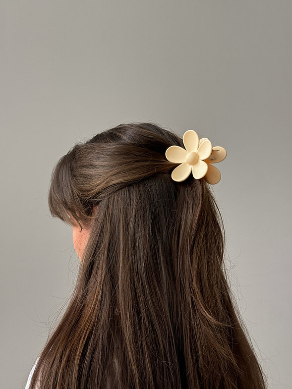 Краб квітка матова персікова  7см, N090/2 2