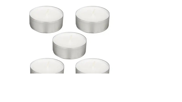 Свічка-таблетка біла / свічка чайна Bispol, 4 год горіння, S4-100 2