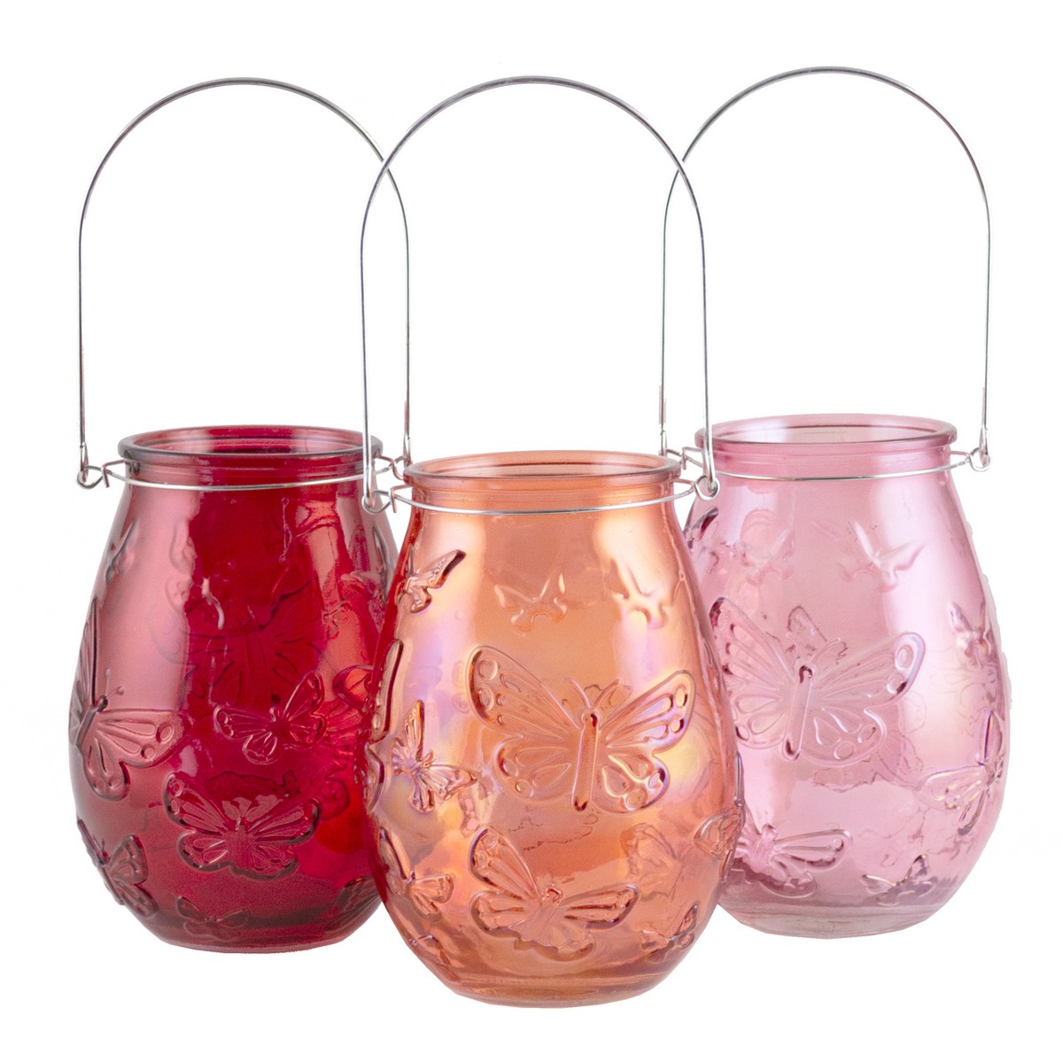 Свічник декоративний скляний "Belina" h=17 см/d=12 см, лакован., мікс кольорів (3 види), 2021964