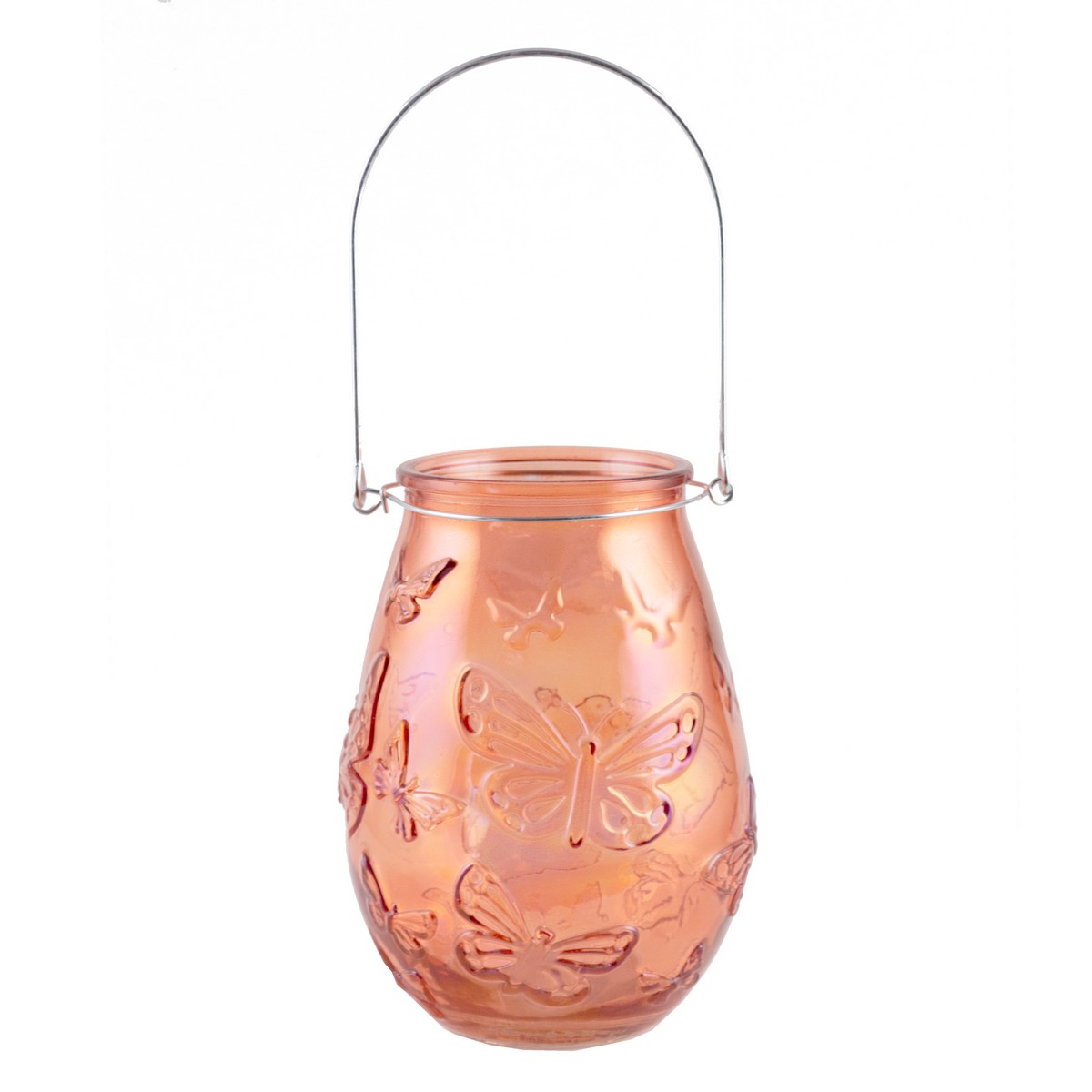 Свічник декоративний скляний "Belina" h=17 см/d=12 см, лакован., мікс кольорів (3 види), 2021964 2