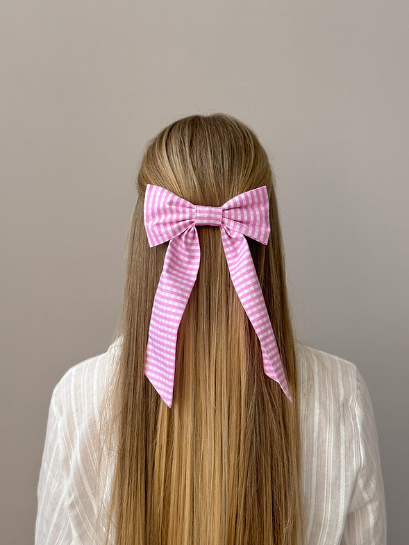 Бантик оксамитовий на зажимі зелений (набір із 2 шт), BAN50 5