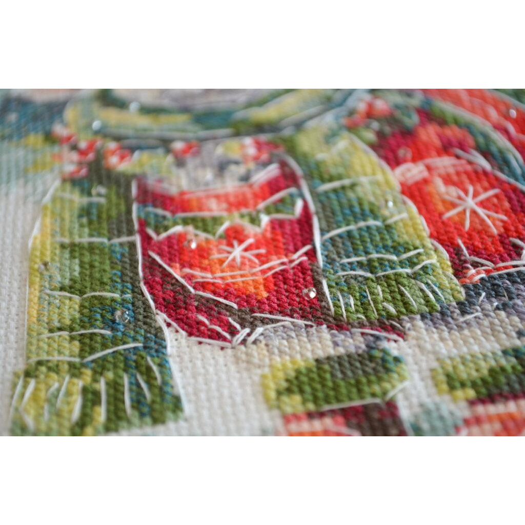 Набір для вишивання хрестиком "В обіймах зими", AH-245 1