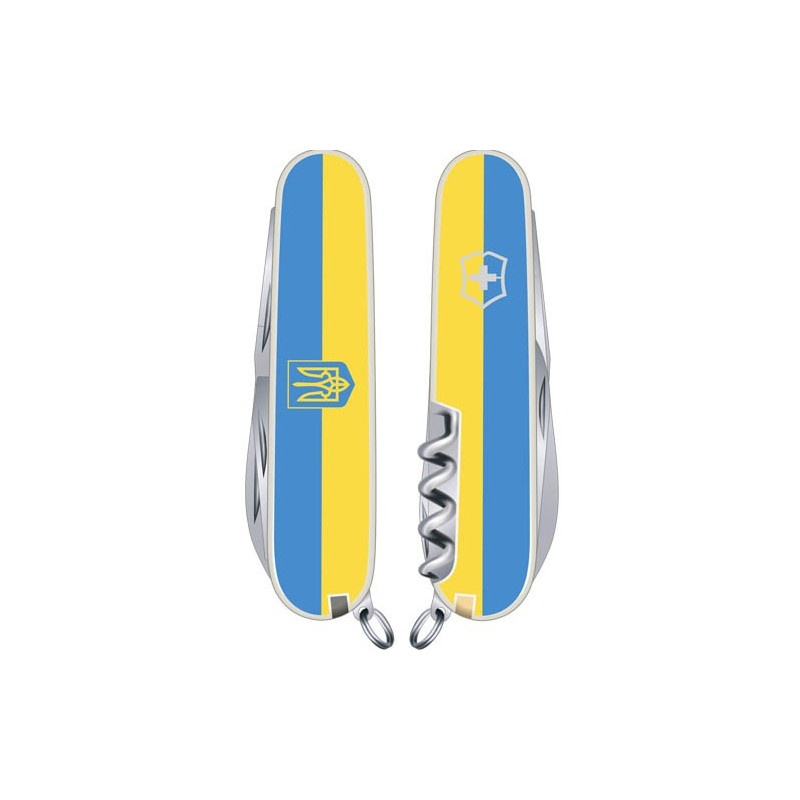 Ніж Spartan Ukraine 91мм/12предм/білий/штоп/жовто-блакит./Герб жовто-блакитний, Vx1.3603.7_T0040r 1