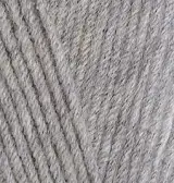 Пряжа 21 Сірий меланж, 165 м,TM Cotton Gold Hobby 1