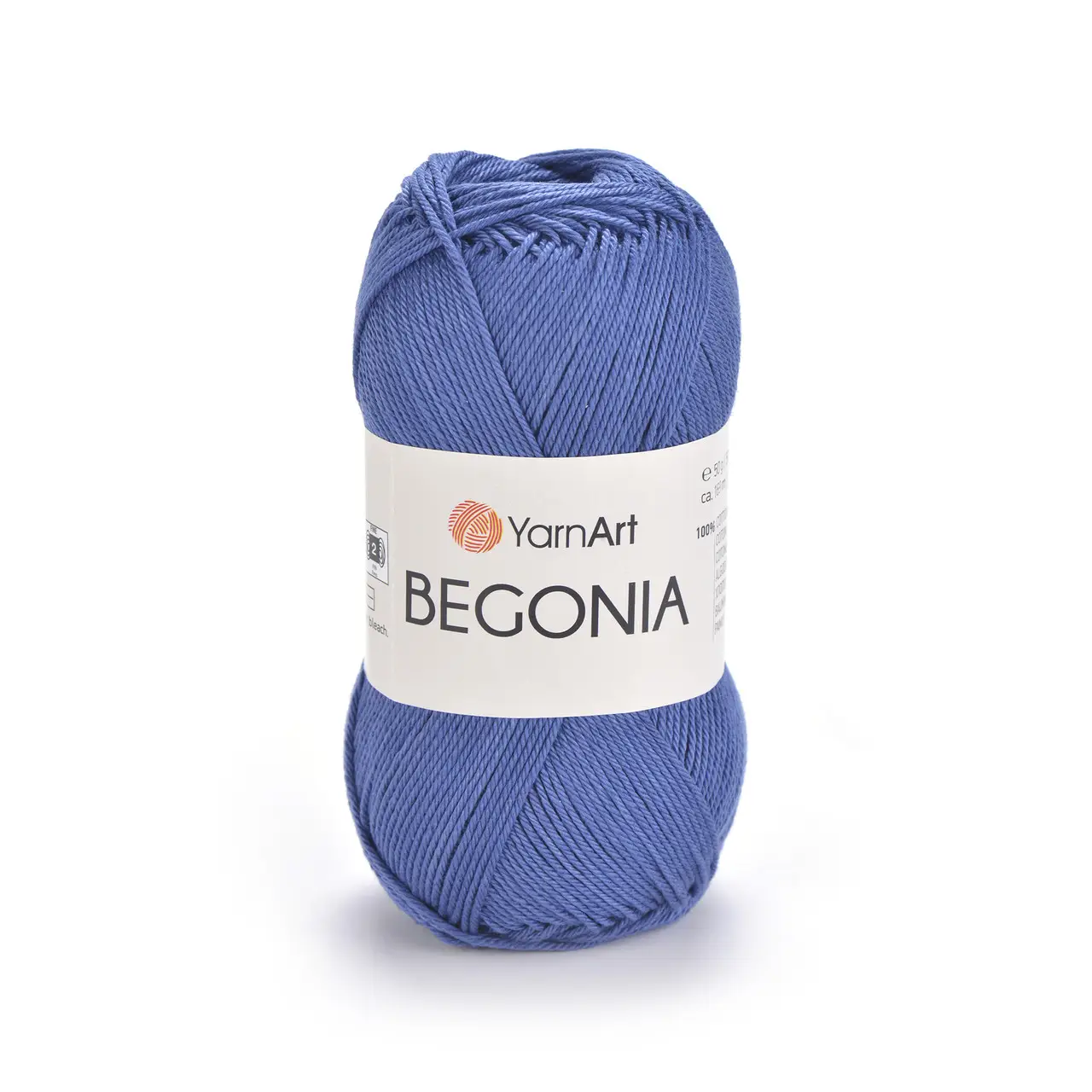 Пряжа 100% бавовна мерсеризована, 0154 Джинс, 169 м,TM YarnArt Begonia