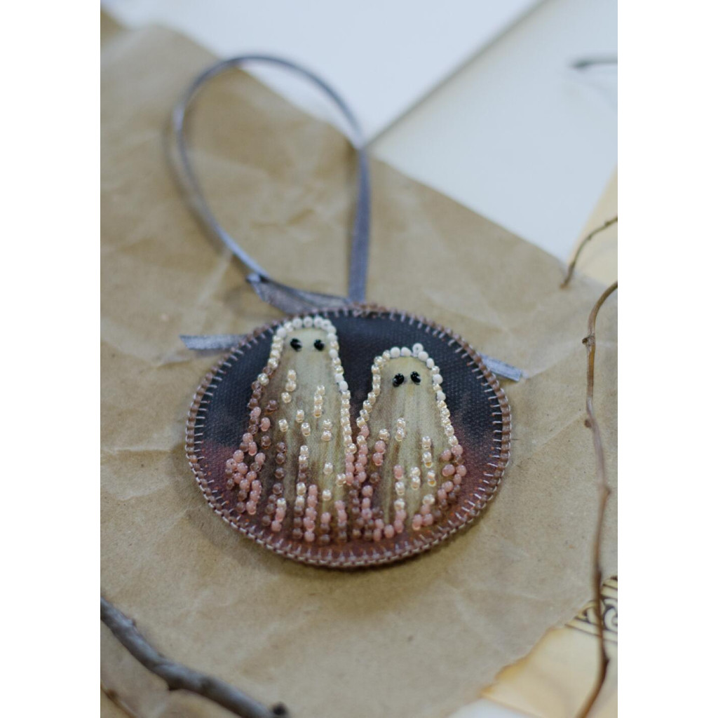 Набір для вишивання бісером інтер`єрної прикраси на натуральному художньому холсті "Бу!", ABT-042 2