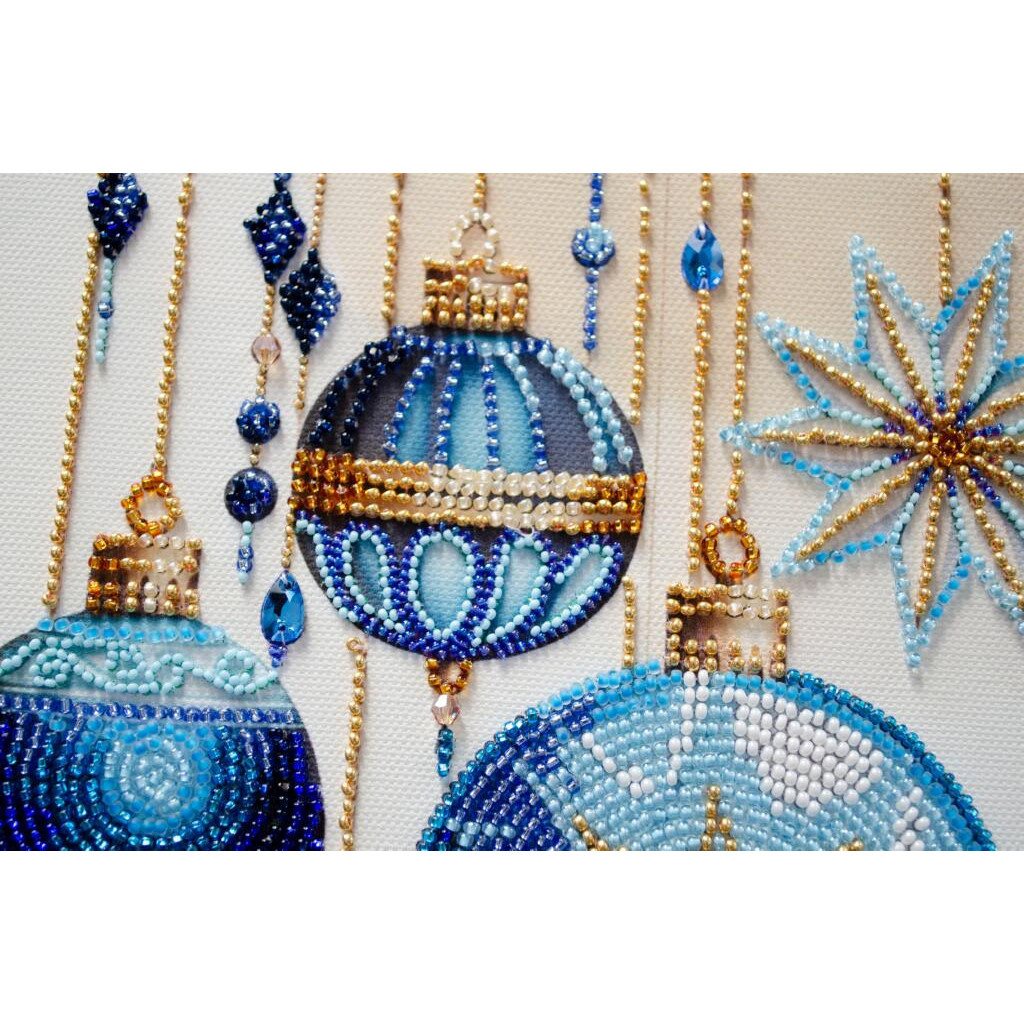 Набір для вишивання бісером на натуральному художньому холсті "Кришталеві візерунки", AB-925 1