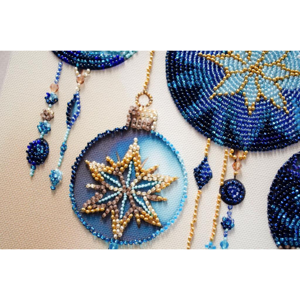 Набір для вишивання бісером на натуральному художньому холсті "Кришталеві візерунки", AB-925 2