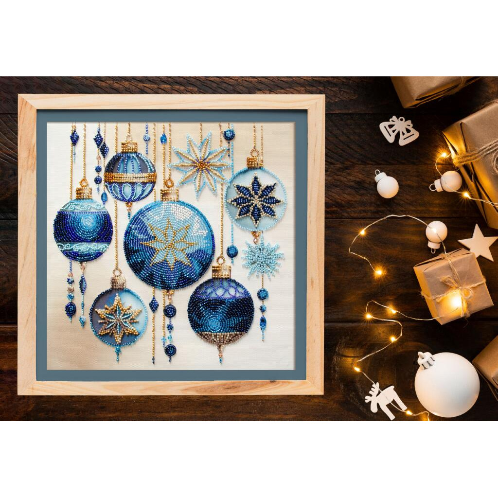 Набір для вишивання бісером на натуральному художньому холсті "Кришталеві візерунки", AB-925 6