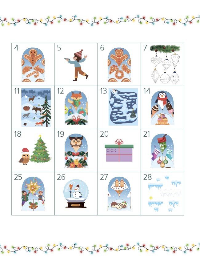 Книга "Адвент із саморобками та завданнями (3–4 роки)" (у) (3993) 6