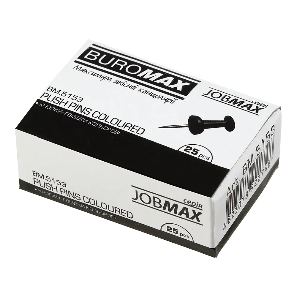 Кнопки-цвяхи 25 шт, кольорові, BM.5153 Кнопки-цвяхи 25 шт, кольорові, BM.5153