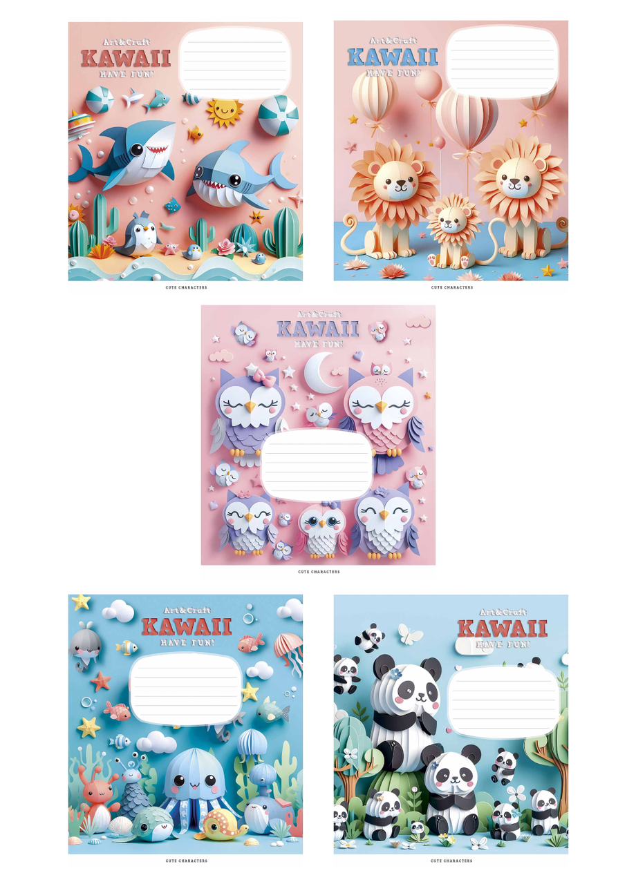 Зошит 12 кос. Школярик УФ лак (2535)