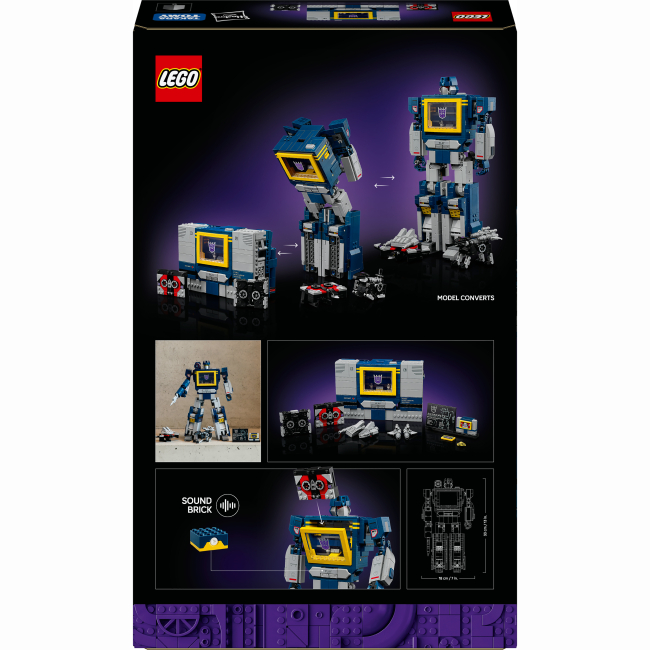 Конструктор Lego Icons "Transformers Саундвейв", 10358 2