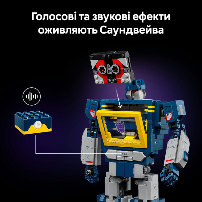 Конструктор Lego Icons "Transformers Саундвейв", 10358 5