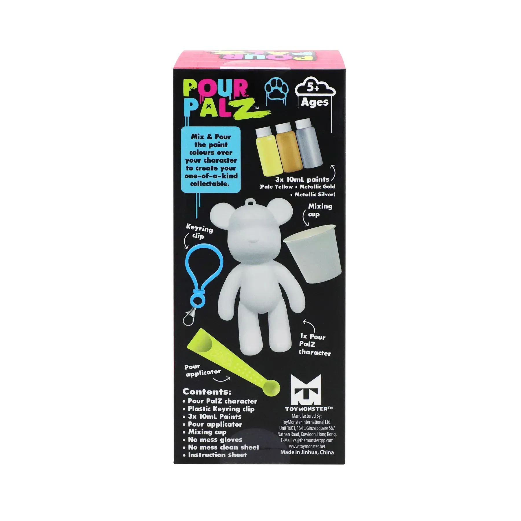 Набір для творчості Pour Palz Флюїд Арт - Брелок-Ведмедик S2, GS-G66341 4