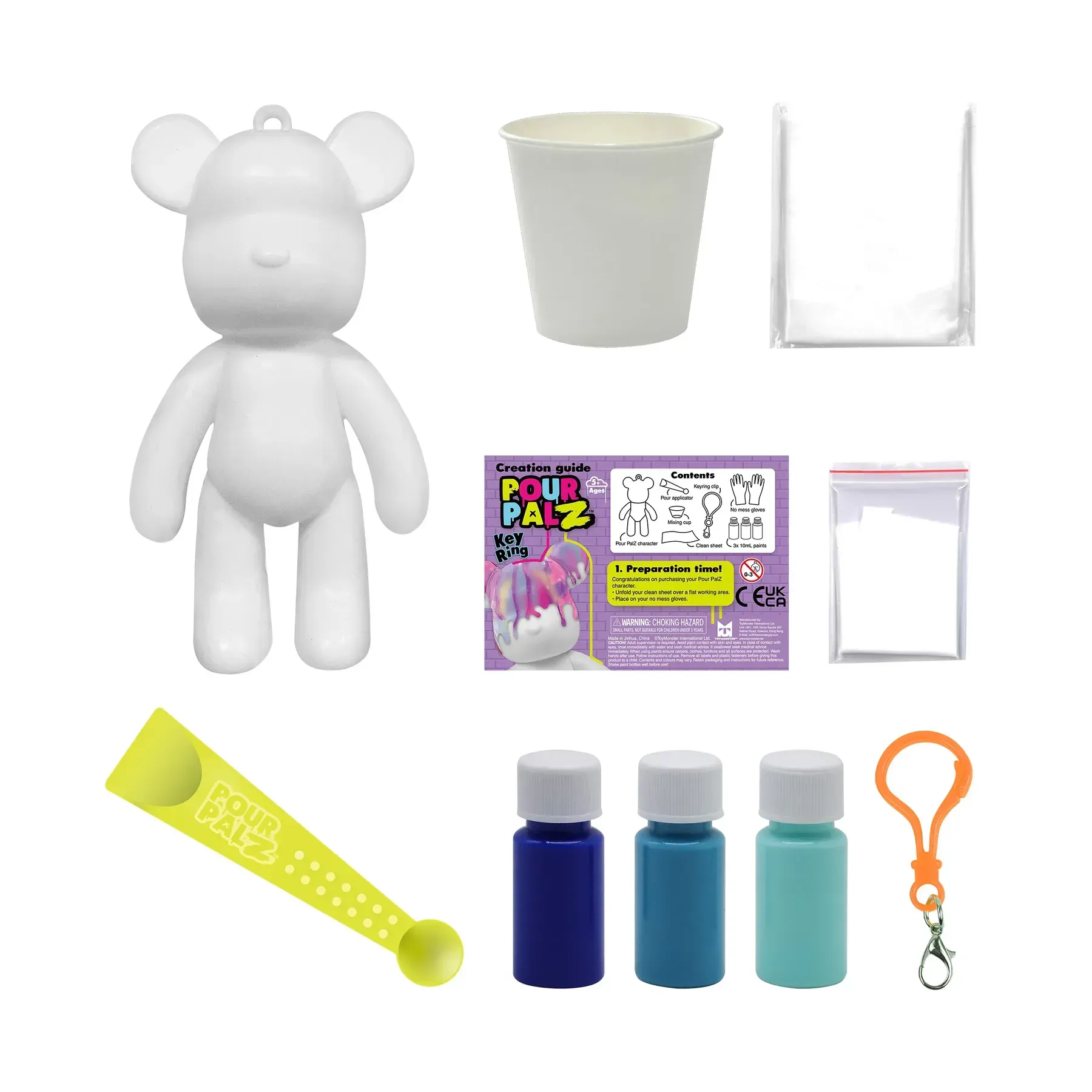 Набір для творчості Pour Palz Флюїд Арт - Брелок-Ведмедик S2, GS-G66341 12