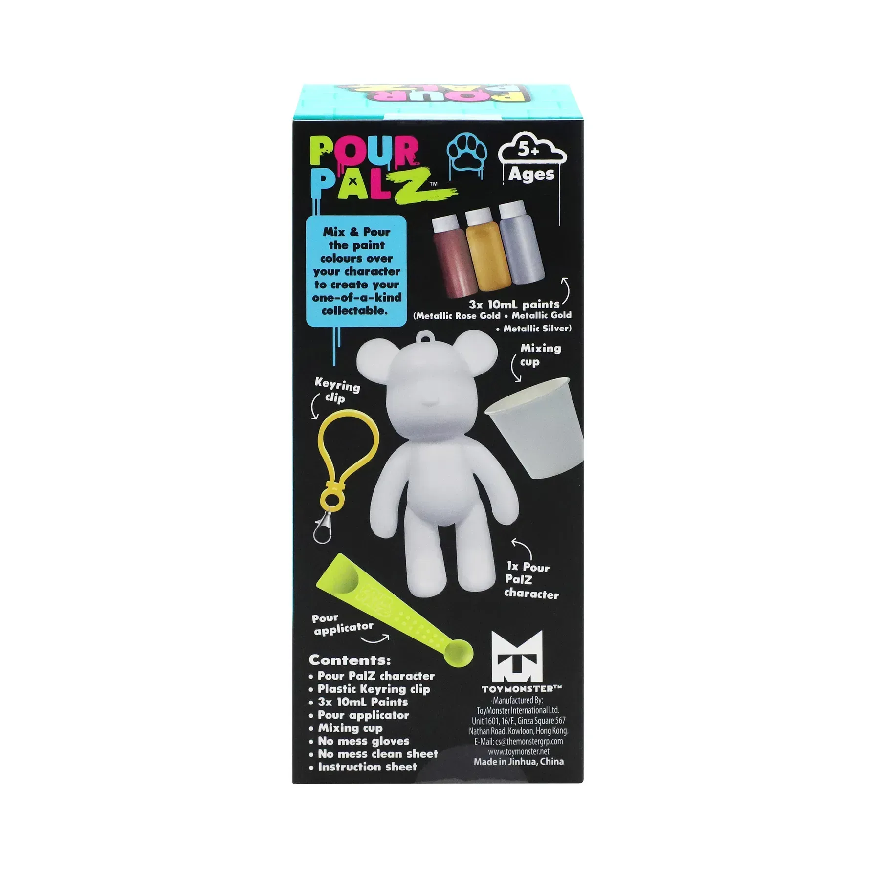 Набір для творчості Pour Palz Флюїд Арт - Брелок-Ведмедик S2, GS-G66341 22