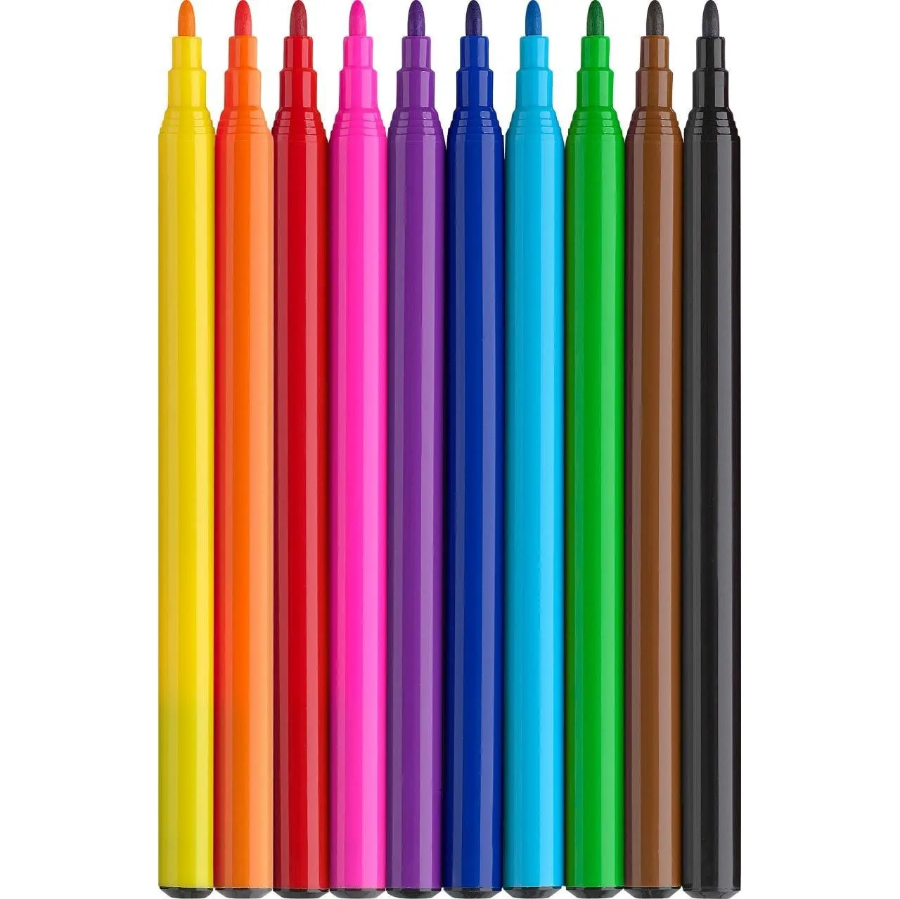 Фломастери 10 кол. "Unicorn" + 3 пастельних металика + наклейки, 554213 Faber-Castell 4