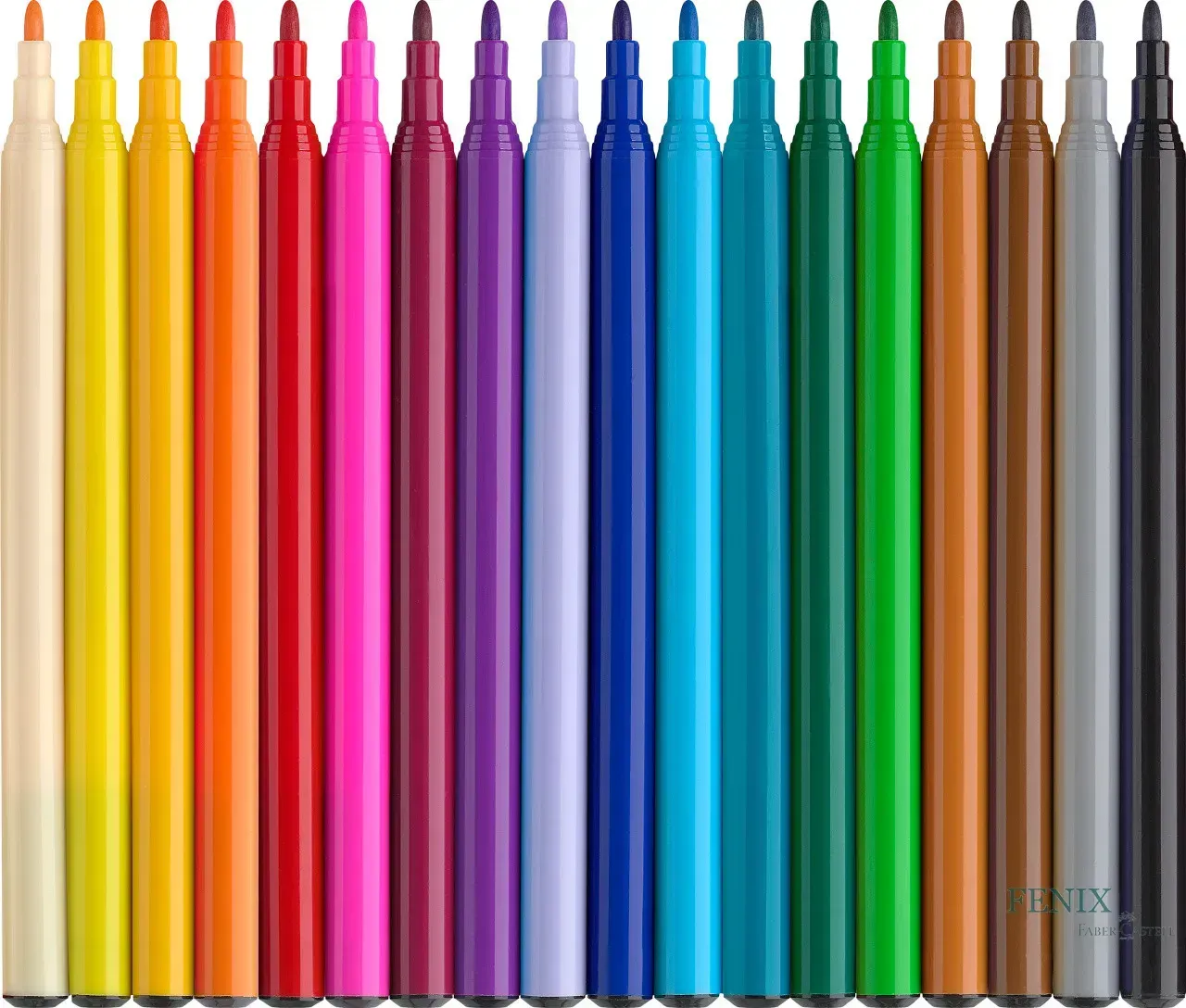 Фломастери 24 кол. FELT TIP "UNICORN" (картон. уп.), 554221 Faber-Castell 2