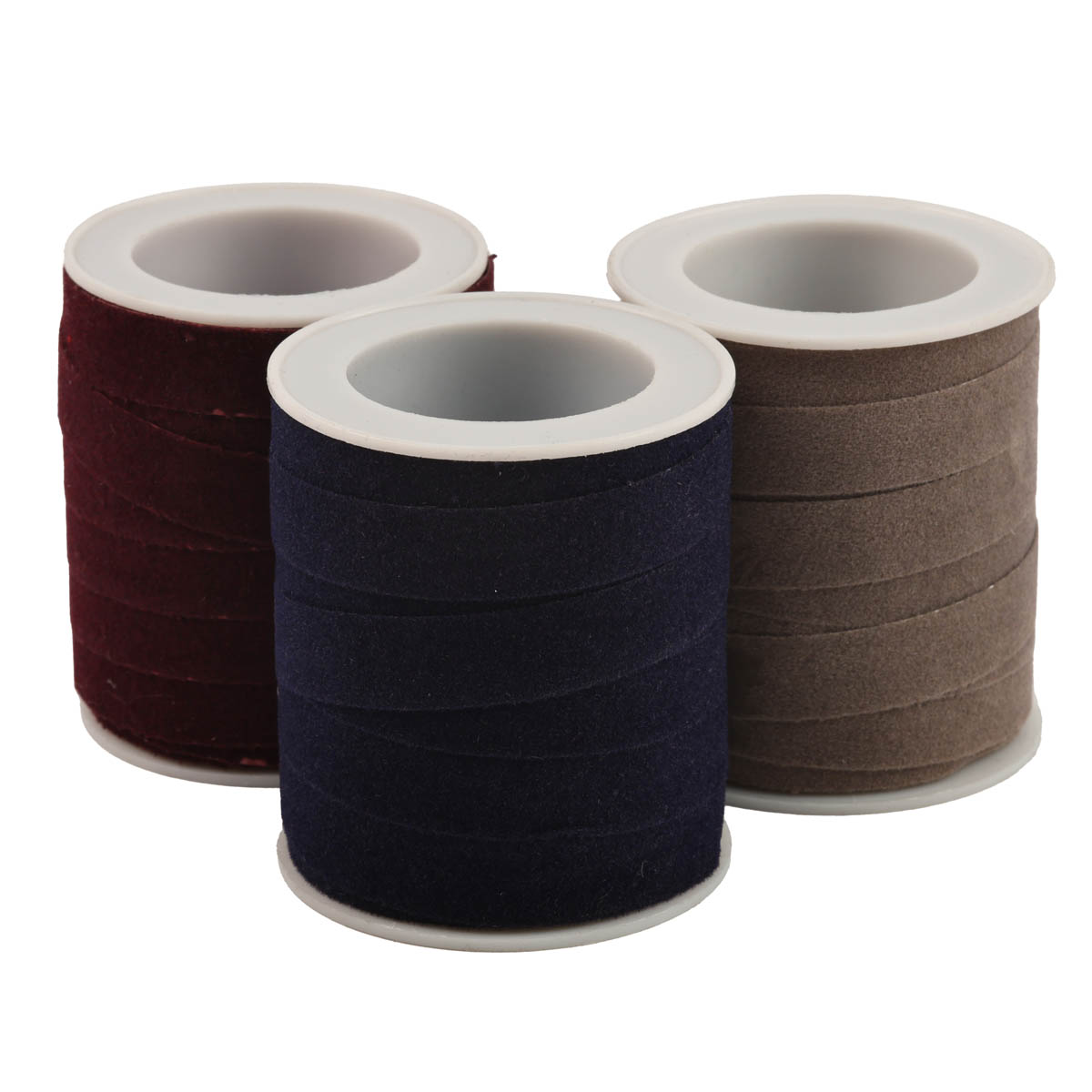 Лента для декора бархатная "New Romantic" 5 м*10 мм на катушке (4 цв. в ассорт.), RB-06863-L