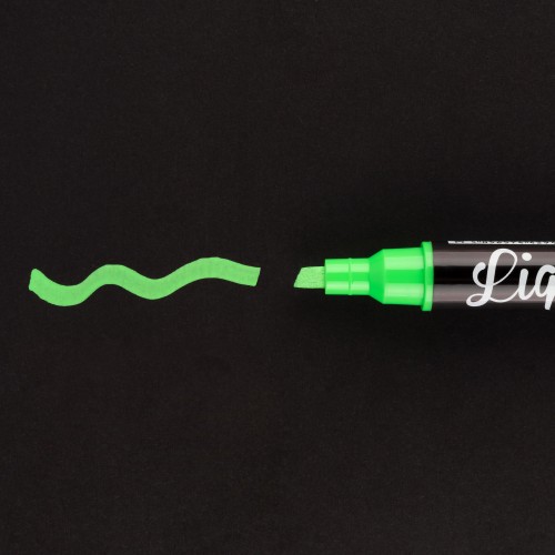 Крейдяний маркер SANTI, неоновий зелений, 5 мм, 6 шт/кор, 390787 3