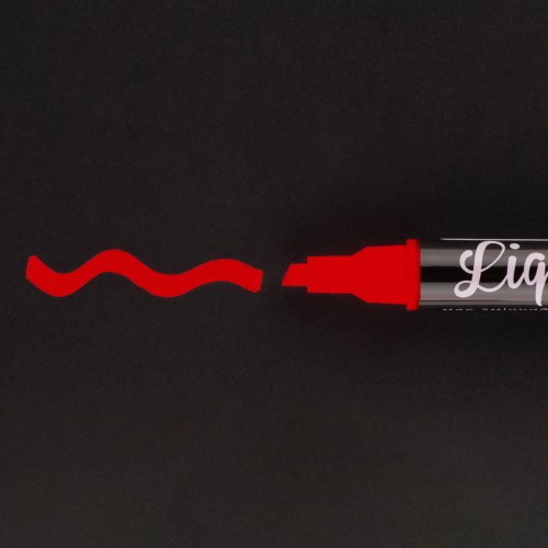 Крейдяний маркер SANTI, червоний, 5 мм, 6 шт/кор, 391124 1