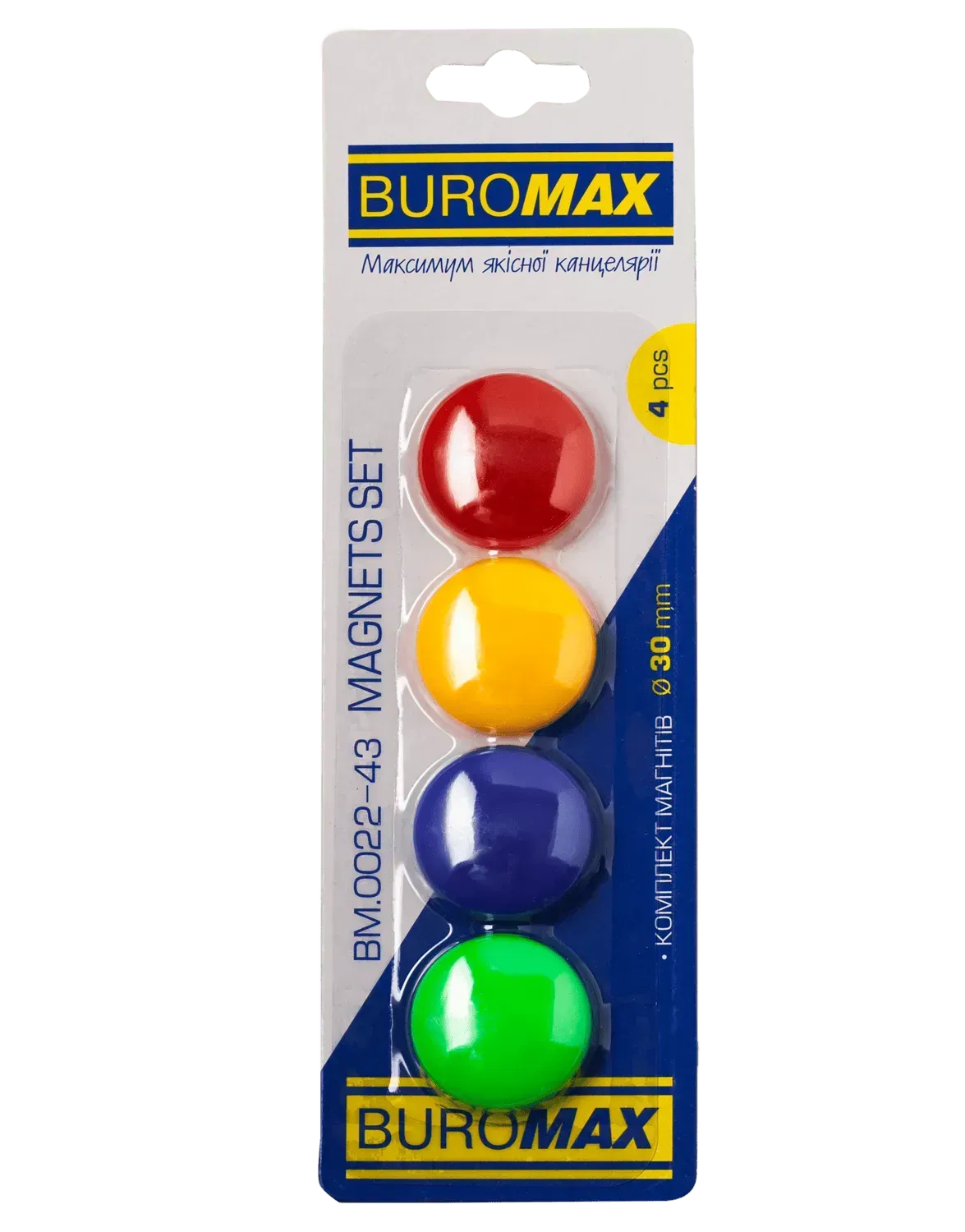 Комплект магнітів, 4шт. х 30мм BM.0022-43